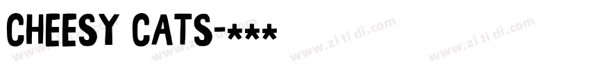 Cheesy Cats字体转换